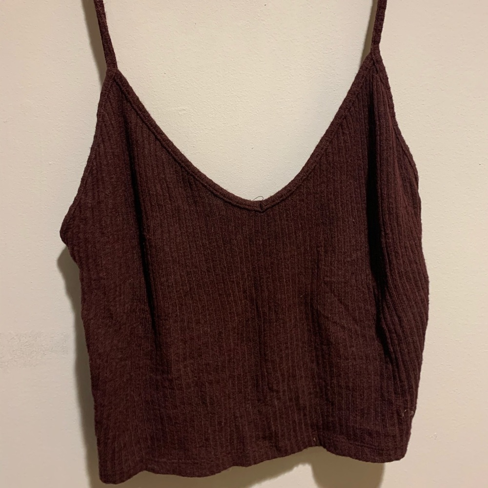 Maroon crop top